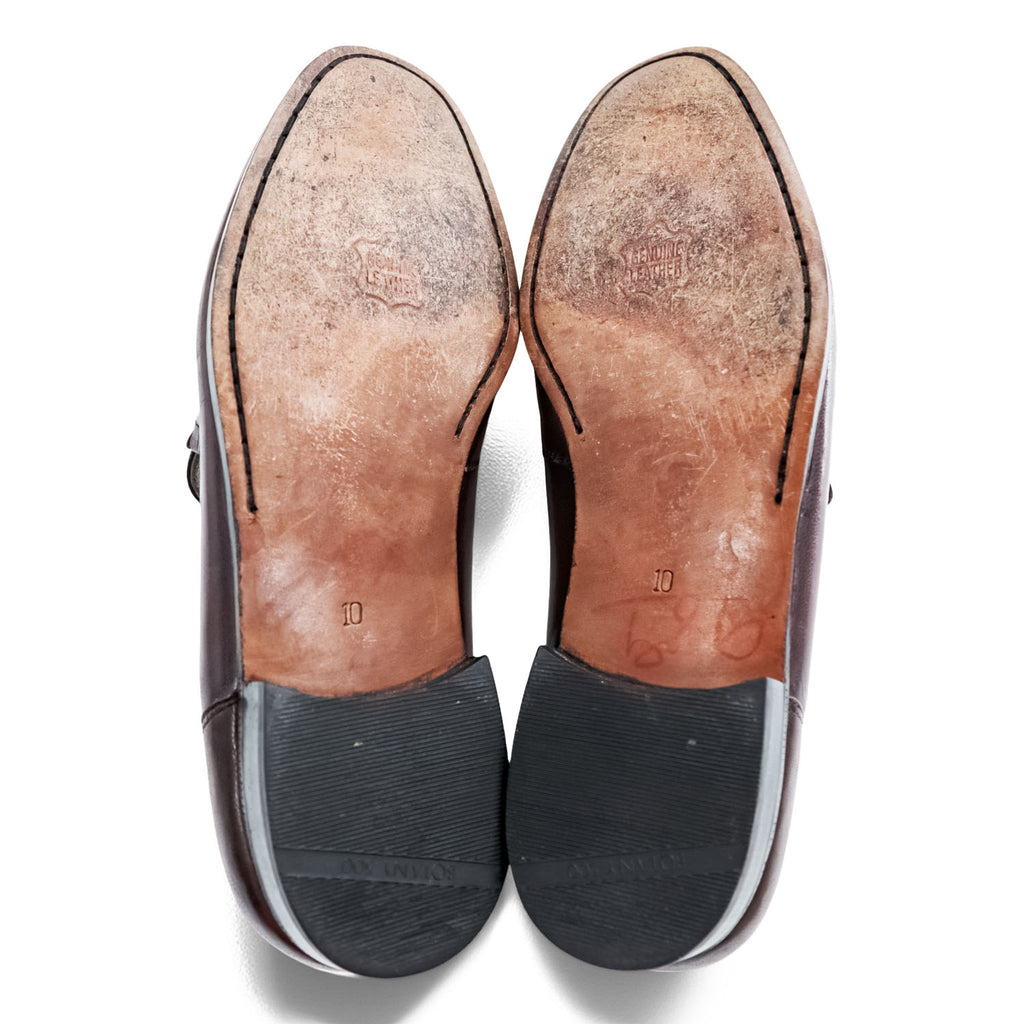 Botany 500 Vintage 90s Oxblood Burgundy Leather Kiltie Loafers Dress Shoes US 10 Wide Vintage
