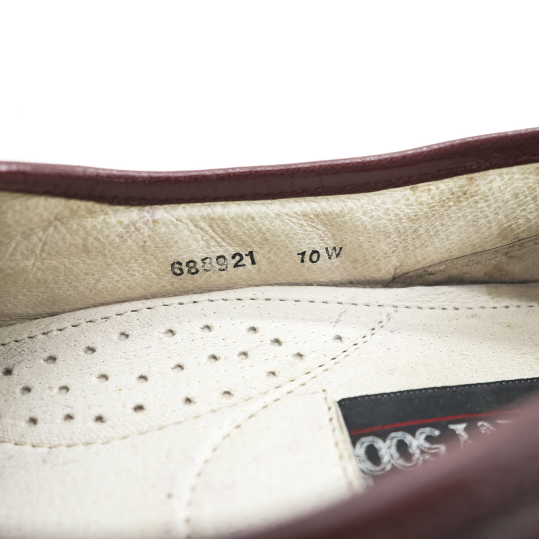 Botany 500 Vintage 90s Oxblood Burgundy Leather Kiltie Loafers Dress Shoes US 10 Wide Vintage