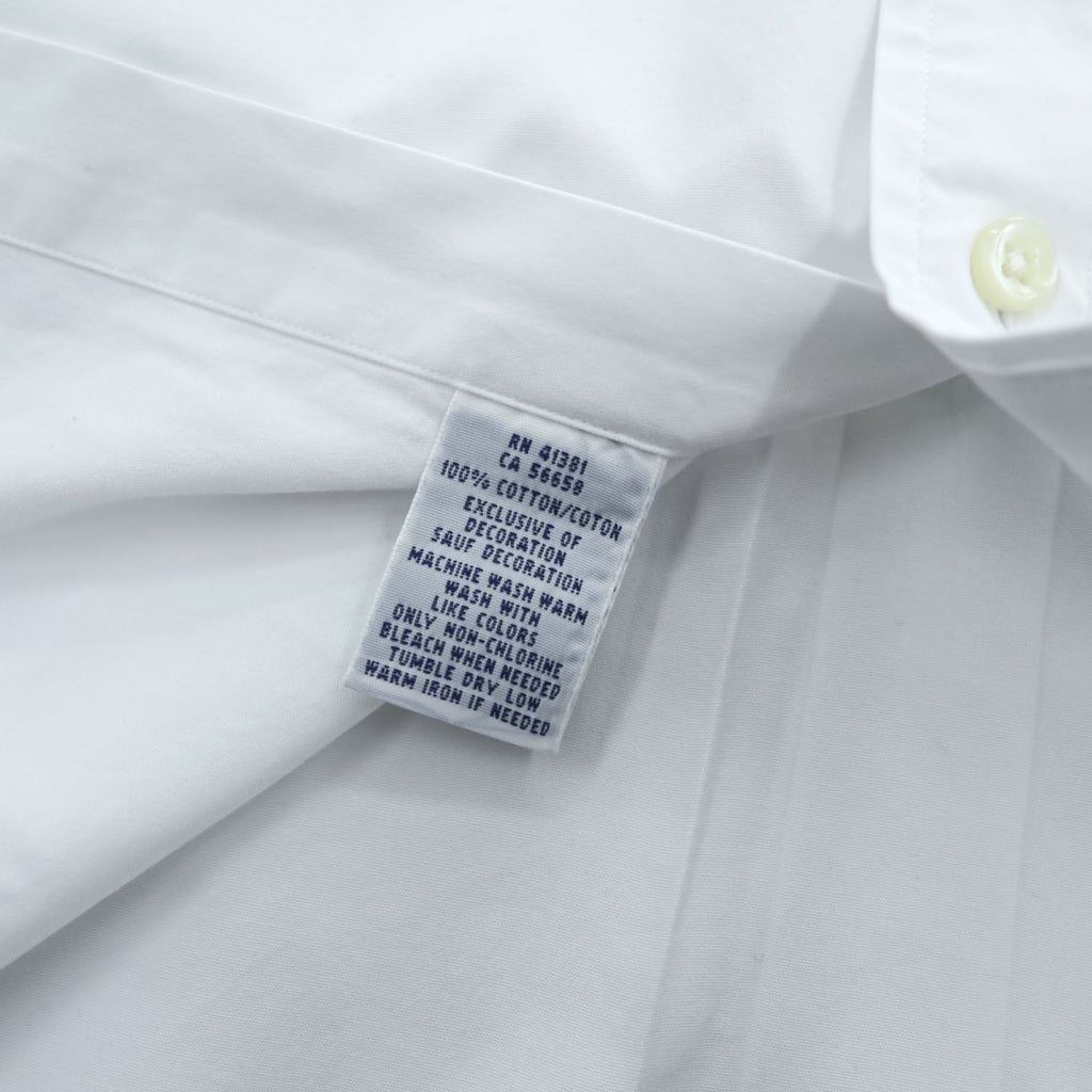 Ralph Lauren 長袖 ボタンダウン ブロードシャツ XL ホワイト スモールポニー ロゴ 刺繍