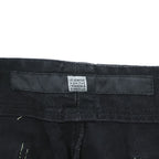 Marithe Francois Girbaud Taped Para Shuttle Shorts Black Leaf Green Shuttle Tape Baggy Cargo Y2K Size 42