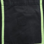 Marithe Francois Girbaud Taped Para Shuttle Shorts Black Leaf Green Shuttle Tape Baggy Cargo Y2K Size 42