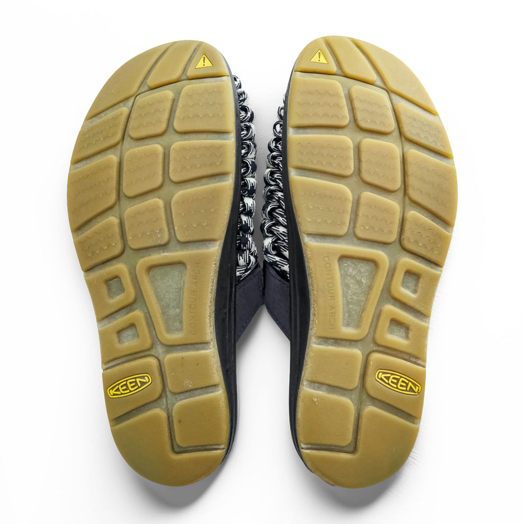 KEEN UNEEK 2 SLIDE Sandals US9 Navy TOKYOHEMPCONNECTION THC Paisley 1026017