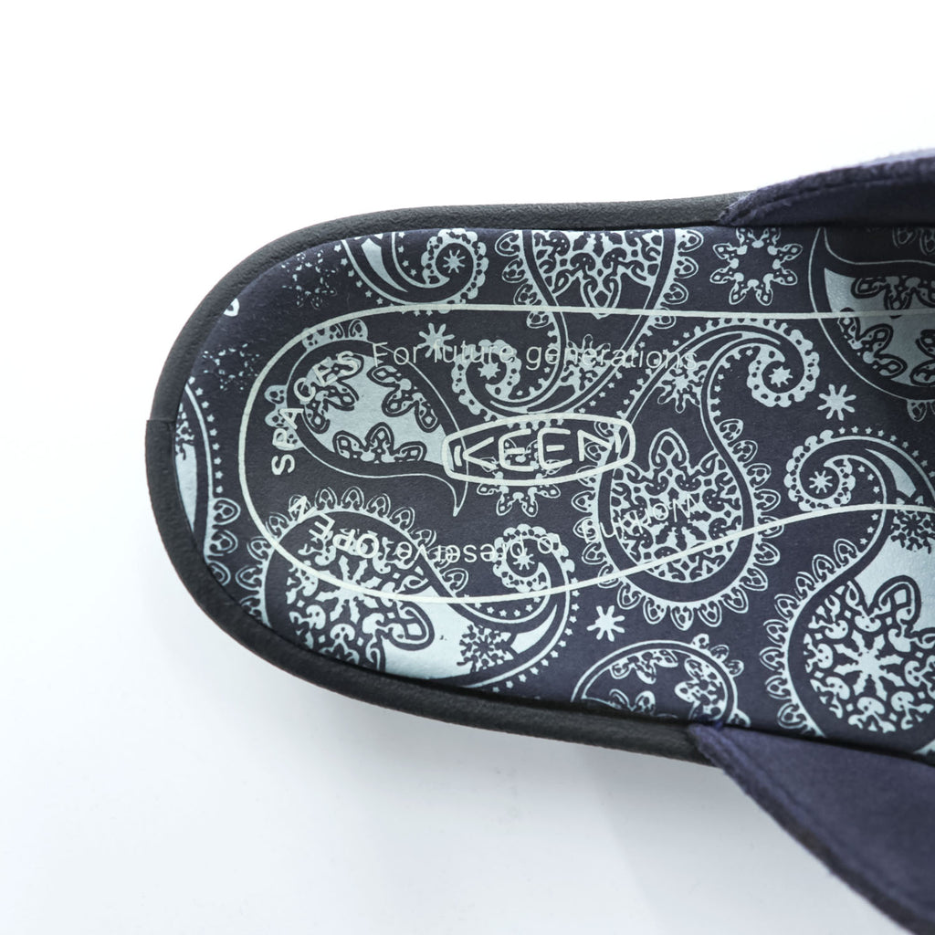 KEEN UNEEK 2 SLIDE Sandals US9 Navy TOKYOHEMPCONNECTION THC Paisley 1026017