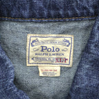 Polo Ralph Lauren Denim Trucker Jacket Indigo Blue Made in Mexico Authentic Denim XL