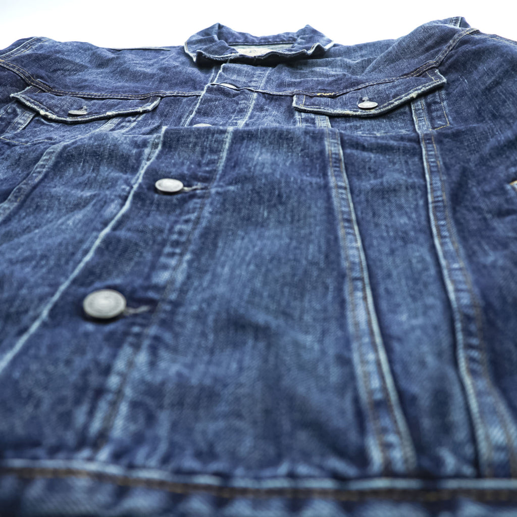Polo Ralph Lauren Denim Trucker Jacket Indigo Blue Made in Mexico Authentic Denim XL