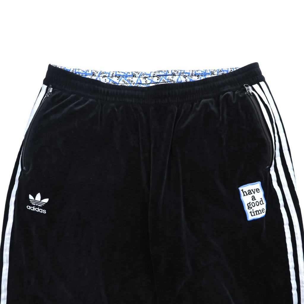 adidas Originals × have a good time トラックパンツ Velour Track Pants ベロアジャージ 4XL ブラック ビッグサイズ DZ9234