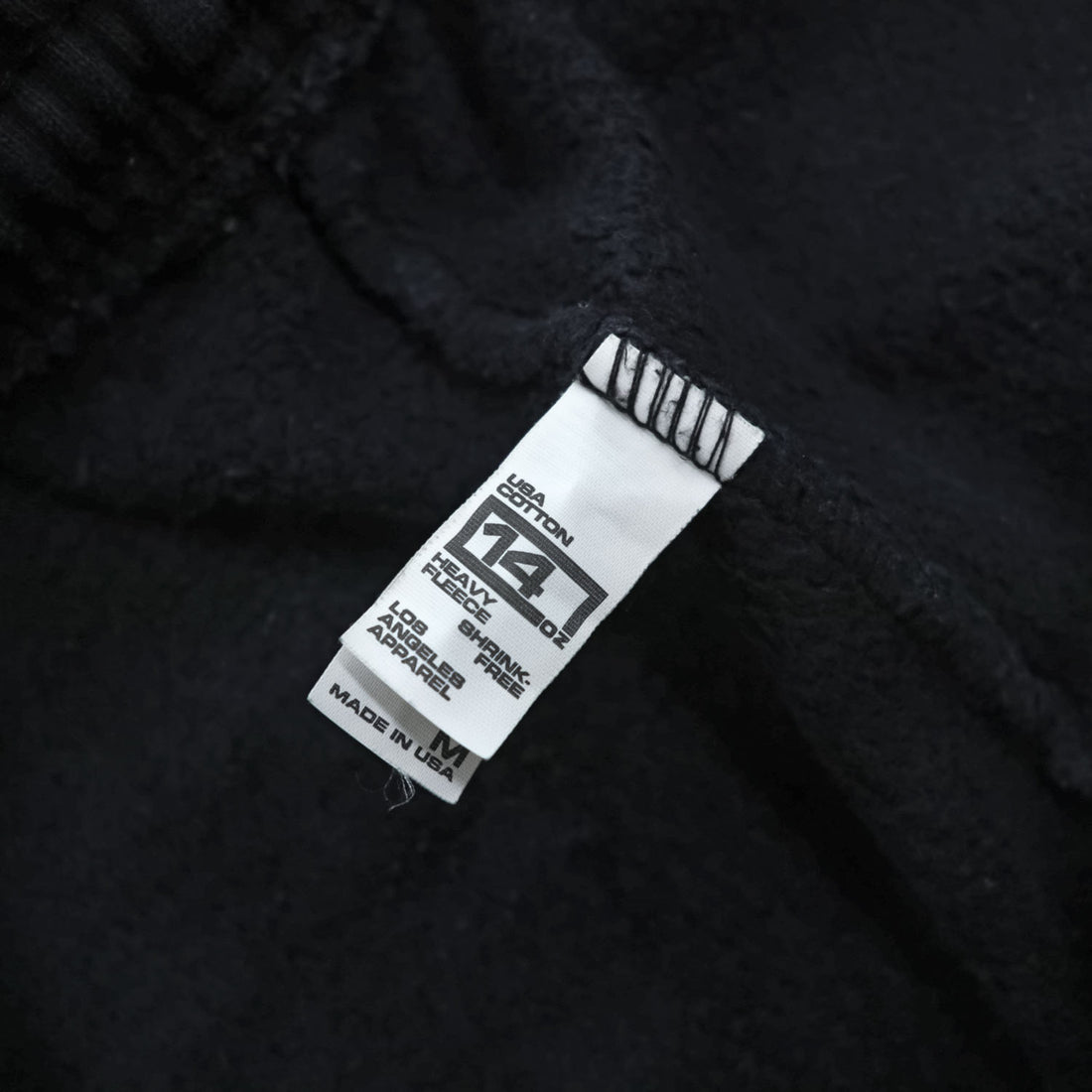 LOS ANGELES APPAREL ロサンゼルスアパレル USA製 スウェットパンツ M ブラック 14OZ HEAVY FLEECE ヘビーウェイト