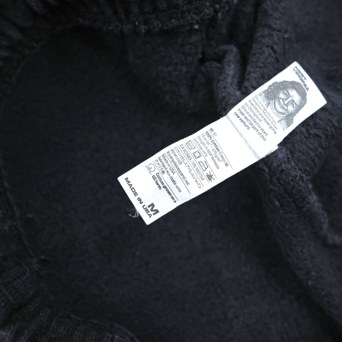 LOS ANGELES APPAREL ロサンゼルスアパレル USA製 スウェットパンツ M ブラック 14OZ HEAVY FLEECE ヘビーウェイト