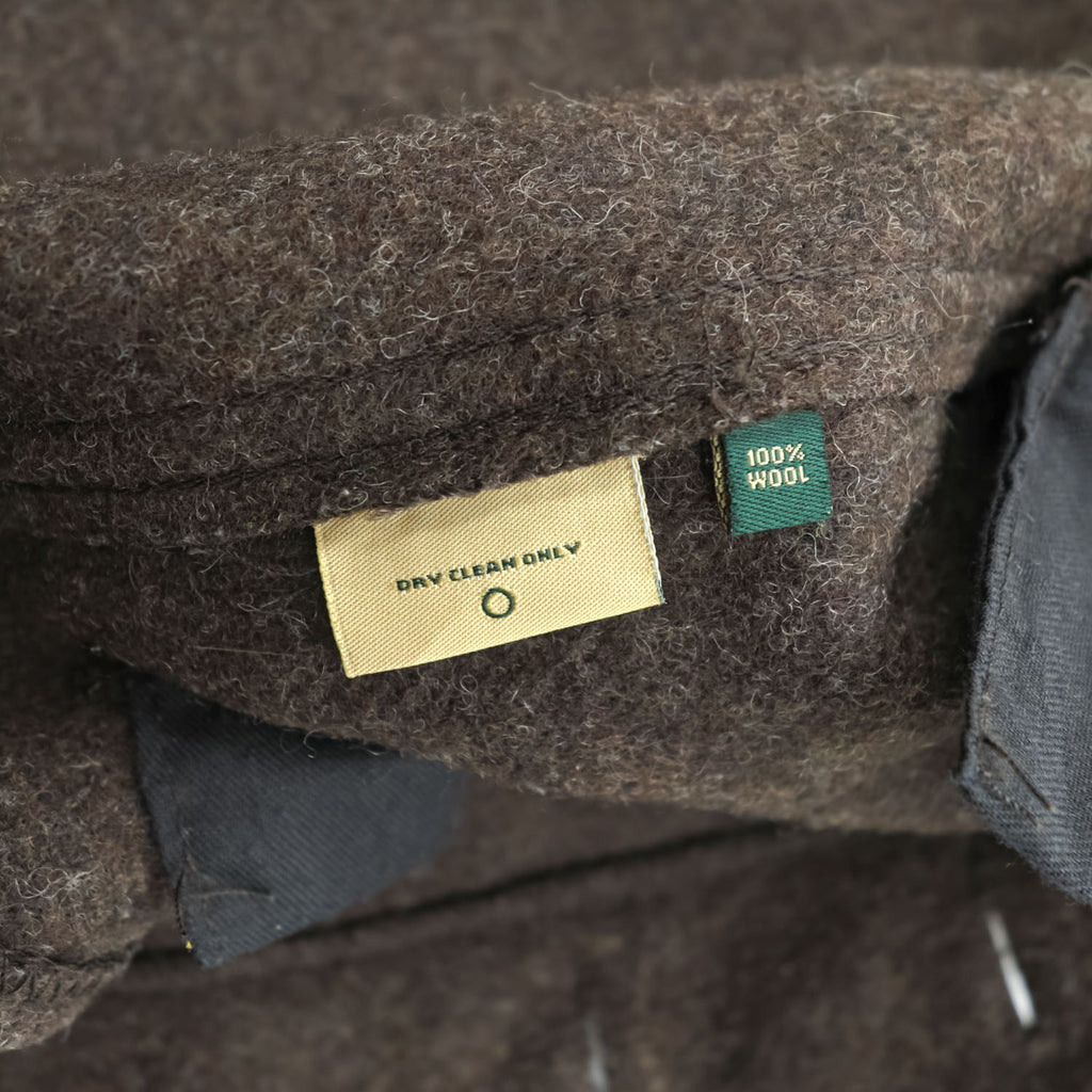 Filson Genuine Garments Western Wool Vest Dark Brown USA Made Mens XL 100% Wool Vintage Lapel 4 Pocket