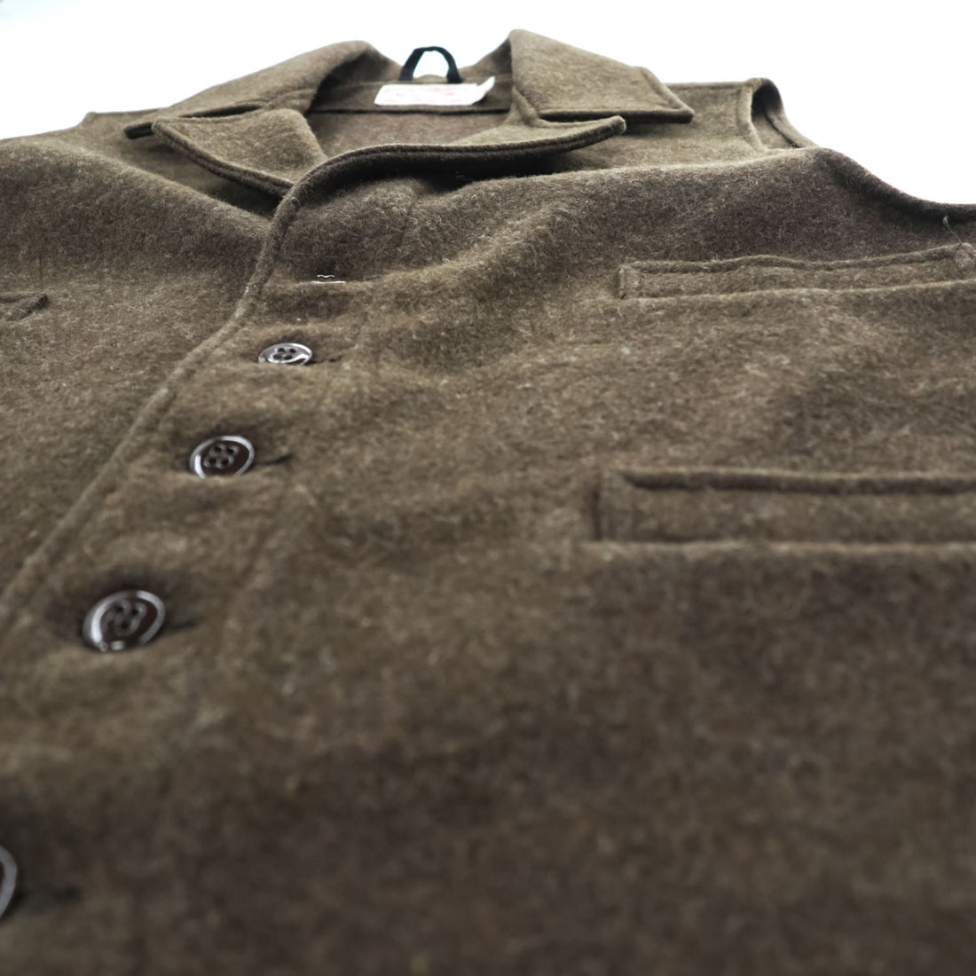 Filson Genuine Garments Western Wool Vest Dark Brown USA Made Mens XL 100% Wool Vintage Lapel 4 Pocket