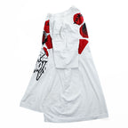 STELLA McCARTNEY Tシャツ ミニワンピース L ホワイト THANKS GIRLS 両面プリント Maxi T-Shirt ポルトガル製