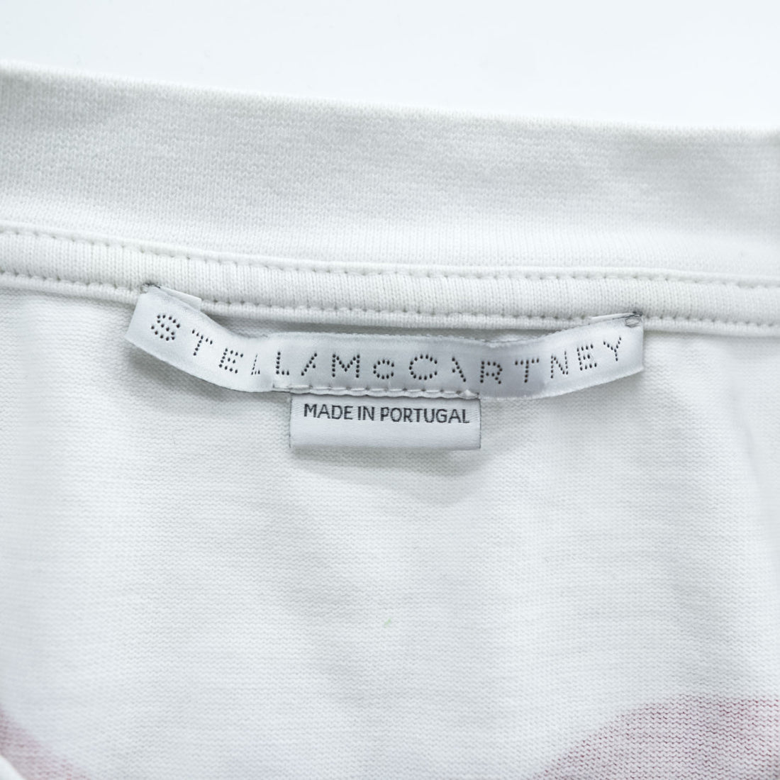 STELLA McCARTNEY Tシャツ ミニワンピース L ホワイト THANKS GIRLS 両面プリント Maxi T-Shirt ポルトガル製
