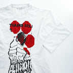 STELLA McCARTNEY Tシャツ ミニワンピース L ホワイト THANKS GIRLS 両面プリント Maxi T-Shirt ポルトガル製