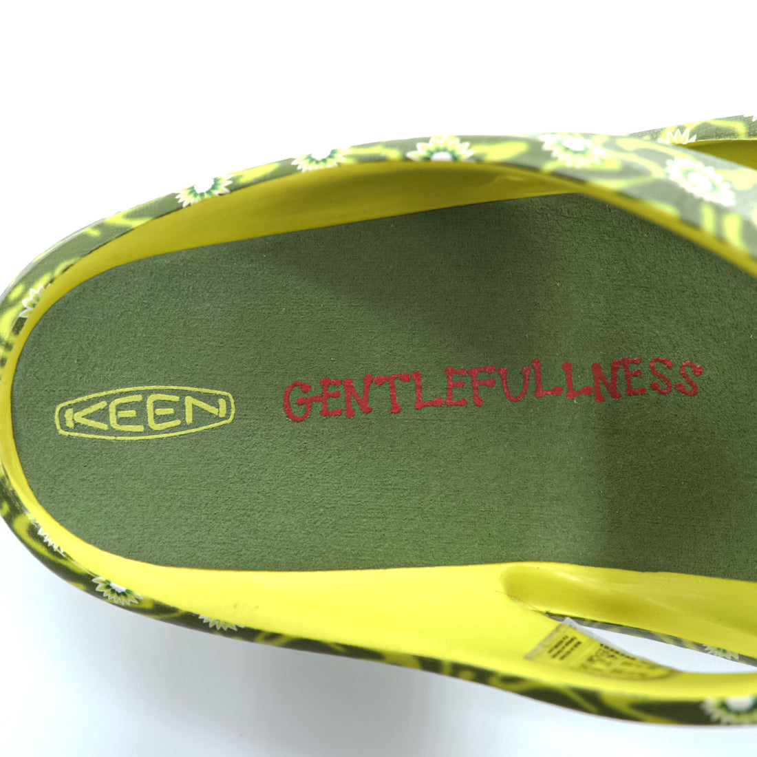 KEEN × GENTLE FULLNESS シャンティ SHANTI ARTS サンダル 27cm イエロー グリーン GF FLOWERS 1029396