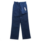 Vintage Dickies 874 Work Pants Navy Made in USA W34 L34 Deadstock Talon Zip Poly Cotton 90s