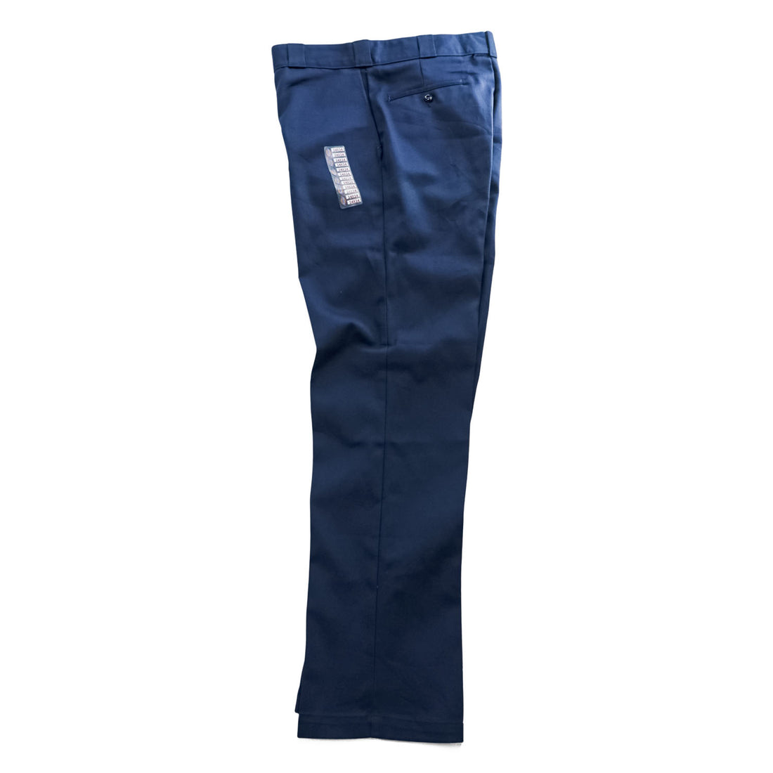 Vintage Dickies 874 Work Pants Navy Made in USA W34 L34 Deadstock Talon Zip Poly Cotton 90s