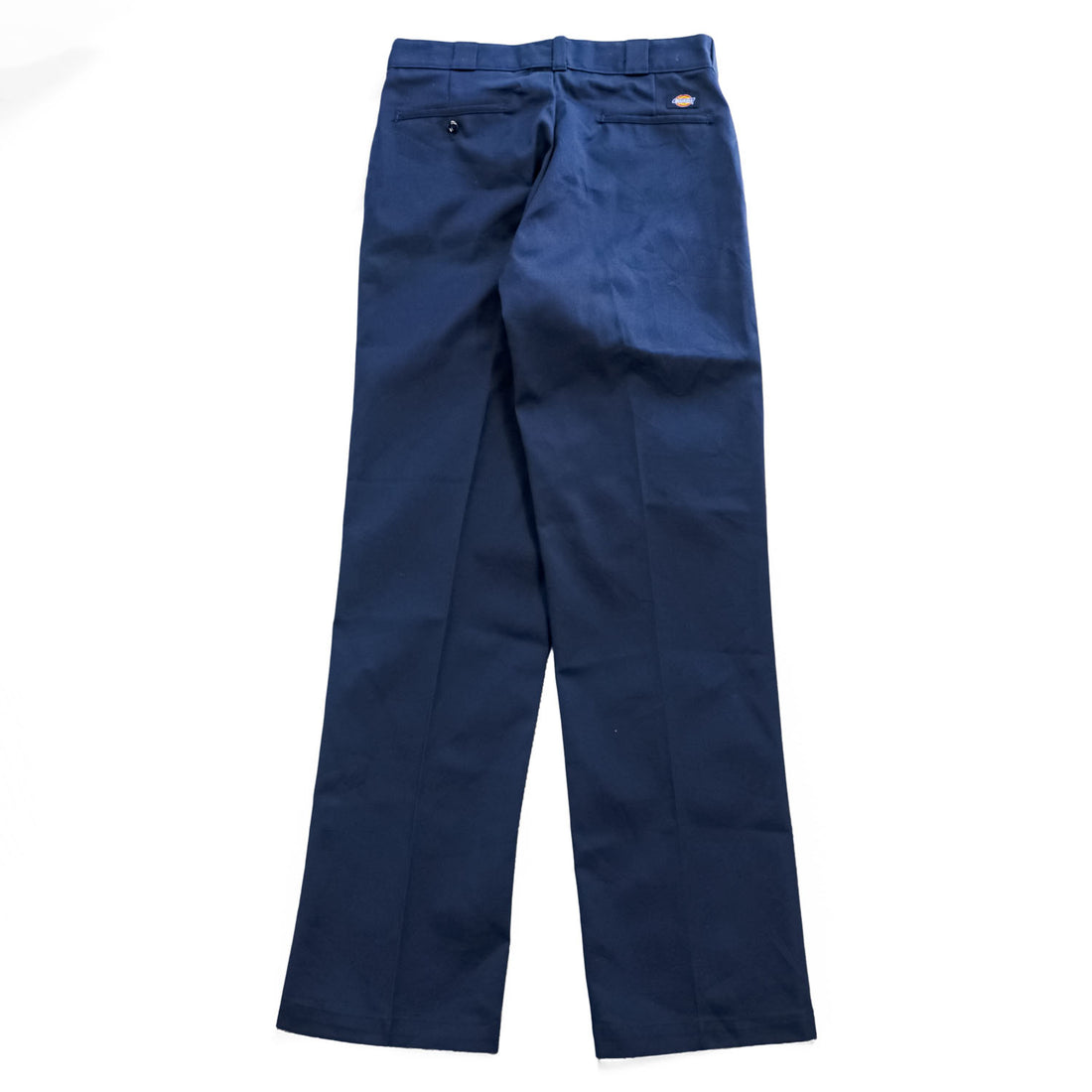Vintage Dickies 874 Work Pants Navy Made in USA W34 L34 Deadstock Talon Zip Poly Cotton 90s