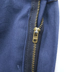 Vintage Dickies 874 Work Pants Navy Made in USA W34 L34 Deadstock Talon Zip Poly Cotton 90s