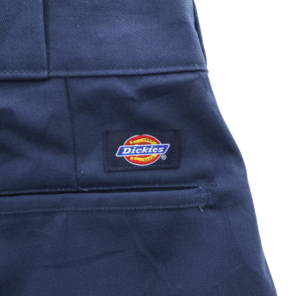 Vintage Dickies 874 Work Pants Navy Made in USA W34 L34 Deadstock Talon Zip Poly Cotton 90s