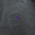Polo Ralph Lauren Polo Shirt Mens XL Charcoal Gray Purple Pony 100% Cotton Made in Vietnam