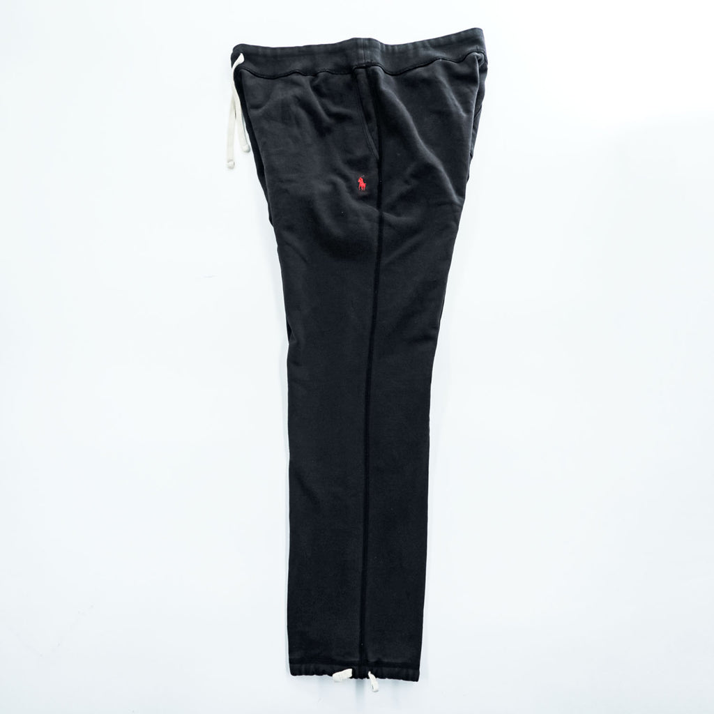 Polo Ralph Lauren Sweatpants XL Black brushed lining Small pony logo embroidery
