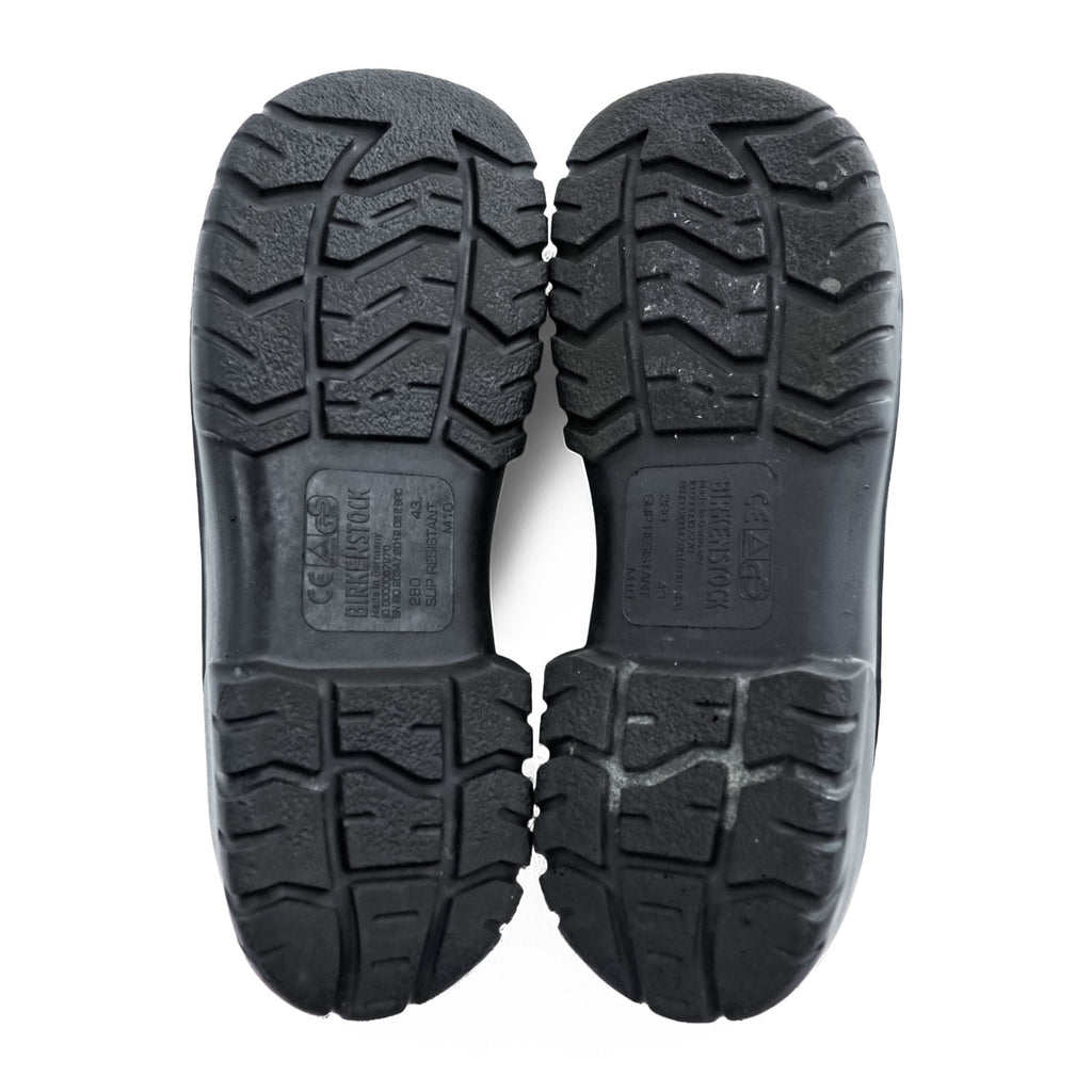 BIRKENSTOCK German-made PU clogs Sandals, US size 10, Black, Slip-On A630