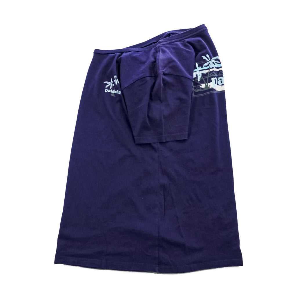 Patagonia パタロハ Pataloha USA製 Tシャツ S ネイビー ハワイ バックプリント 38880