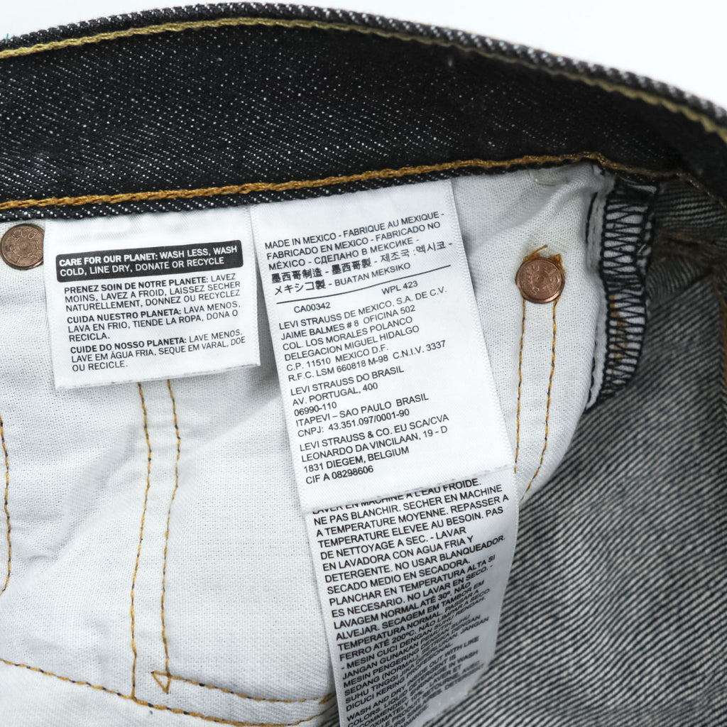 Levi Strauss Denim Pants Jeans XL Indigo Blue Rigid 00501-0226