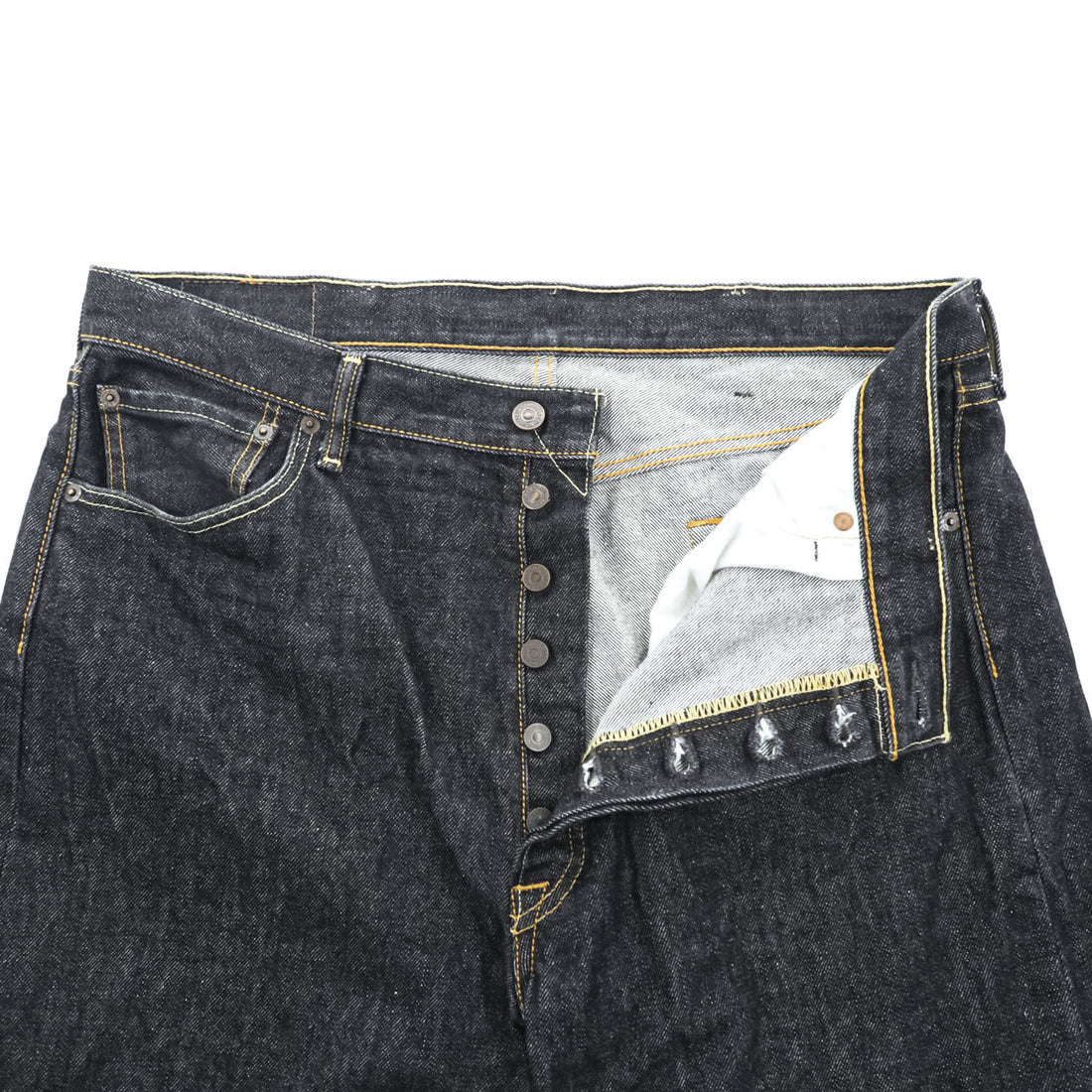 Levi Strauss Denim Pants Jeans XL Indigo Blue Rigid 00501-0226