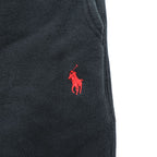 Polo Ralph Lauren スウェット ショートパンツ ハーフパンツ M ブラック 裏起毛 スモールポニー ロゴ 刺繍