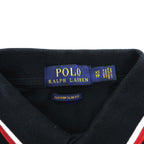 Polo Ralph Lauren ポロシャツ XS ブラック CUSTOM SLIM FIT ビッグポニー エンブレム ラインデザイン