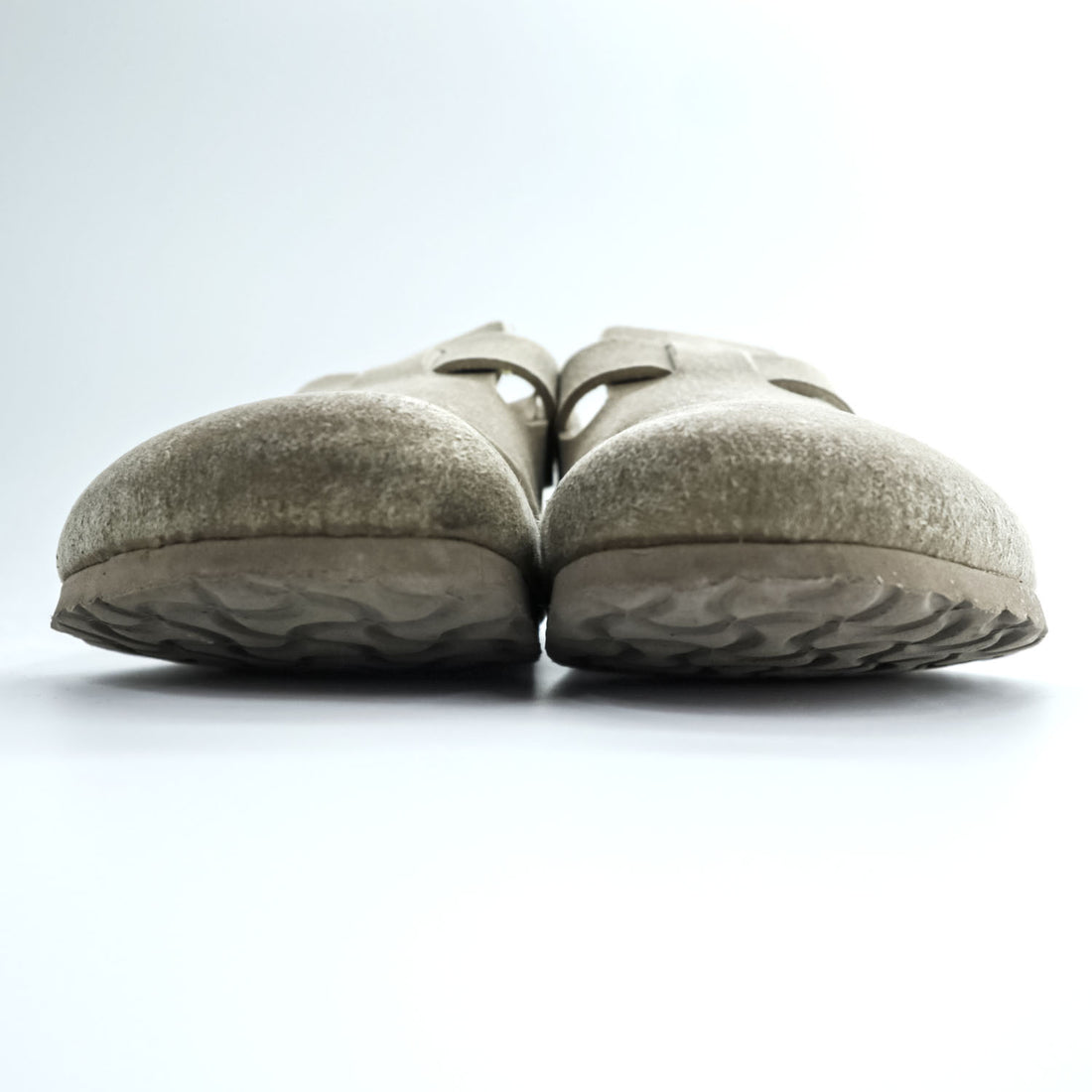 BIRKENSTOCK Boston Suede Clog Sandal Beige Vegan Made in Germany EU41 (Approx. 26.5cm)