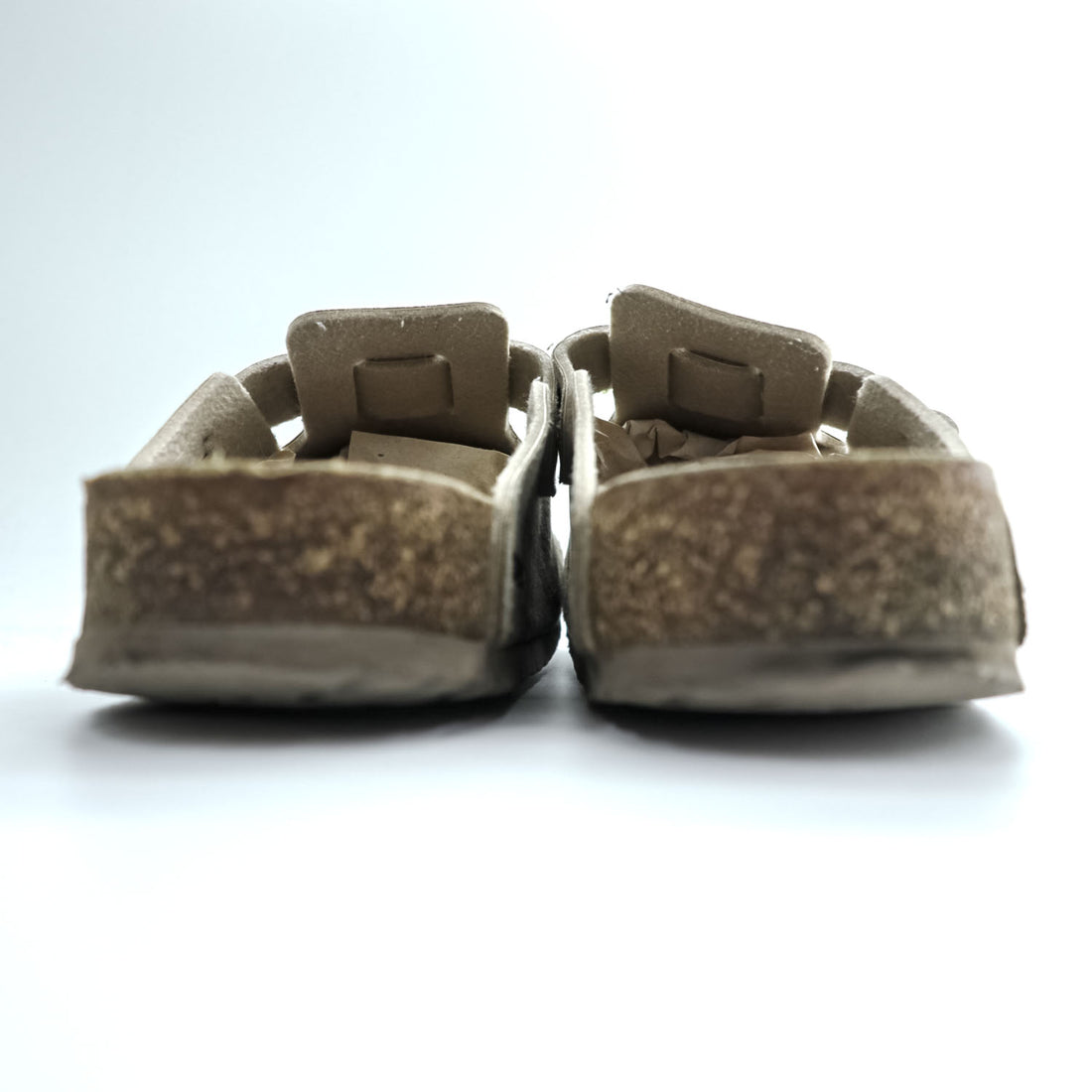 BIRKENSTOCK Boston Suede Clog Sandal Beige Vegan Made in Germany EU41 (Approx. 26.5cm)