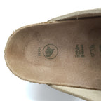 BIRKENSTOCK Boston Suede Clog Sandal Beige Vegan Made in Germany EU41 (Approx. 26.5cm)