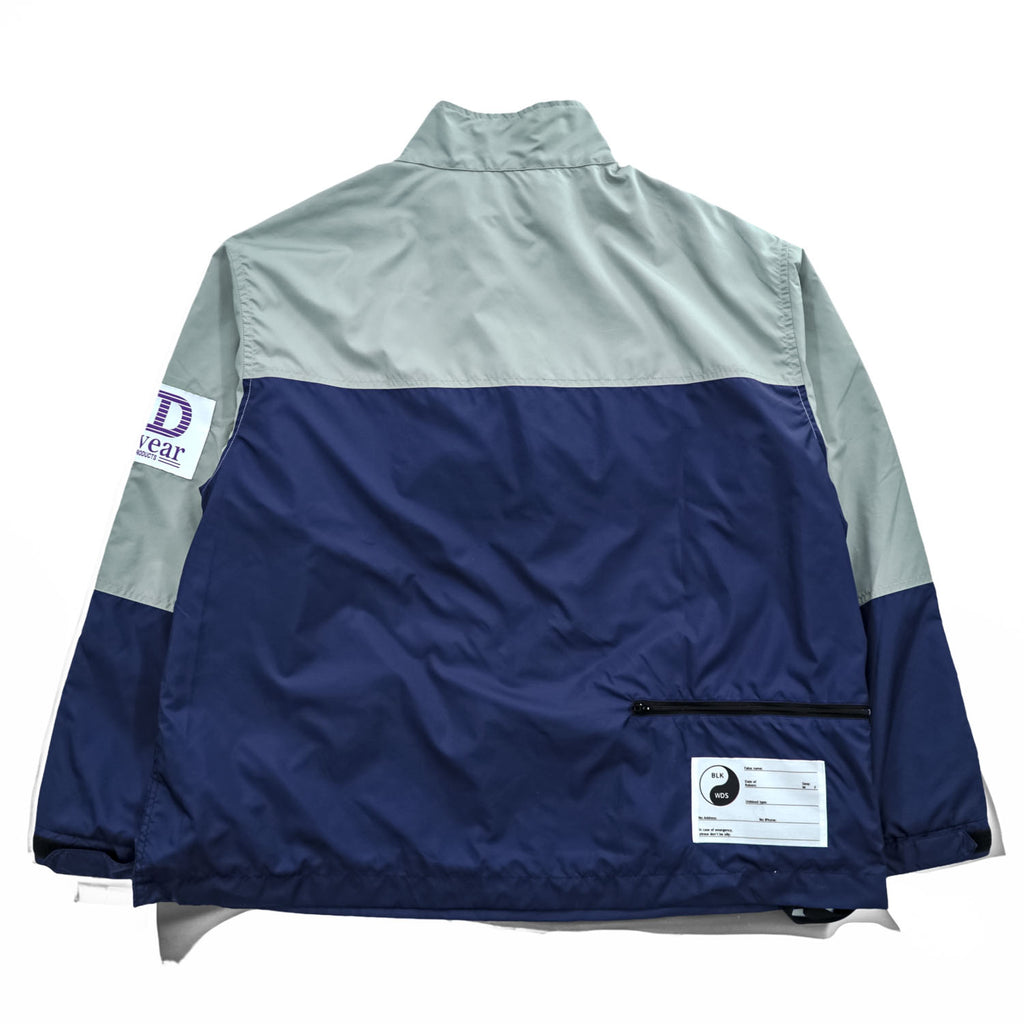 BlackWeirdos PACKABLE TECH ANORAK Pullover Jacket L Gray Navy 24SS-JK04