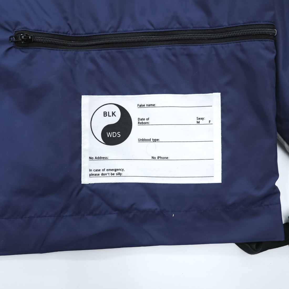 BlackWeirdos PACKABLE TECH ANORAK Pullover Jacket L Gray Navy 24SS-JK04