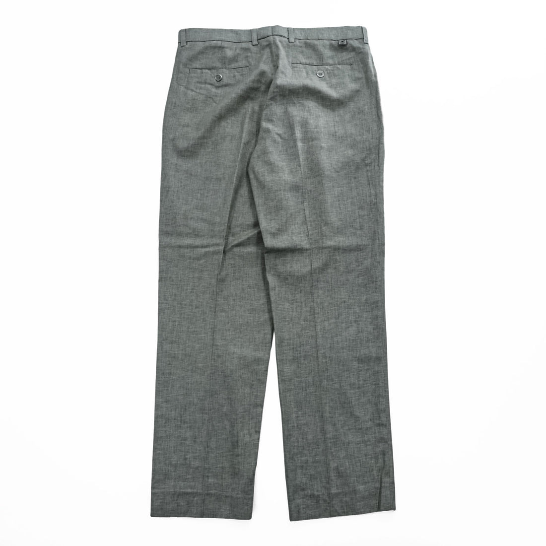 STACY ADAMS リネン 半袖 開襟シャツ スラックス セットアップ XL グレー オープンカラー ボックスシルエット