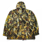 Master Sportsman Hooded Camo Jacket - Leaf Pattern / Polyester - Mens L (measured large) Outdoor Hunting