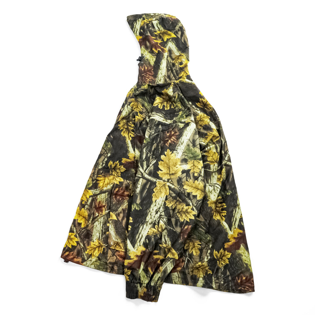 Master Sportsman Hooded Camo Jacket - Leaf Pattern / Polyester - Mens L (measured large) Outdoor Hunting