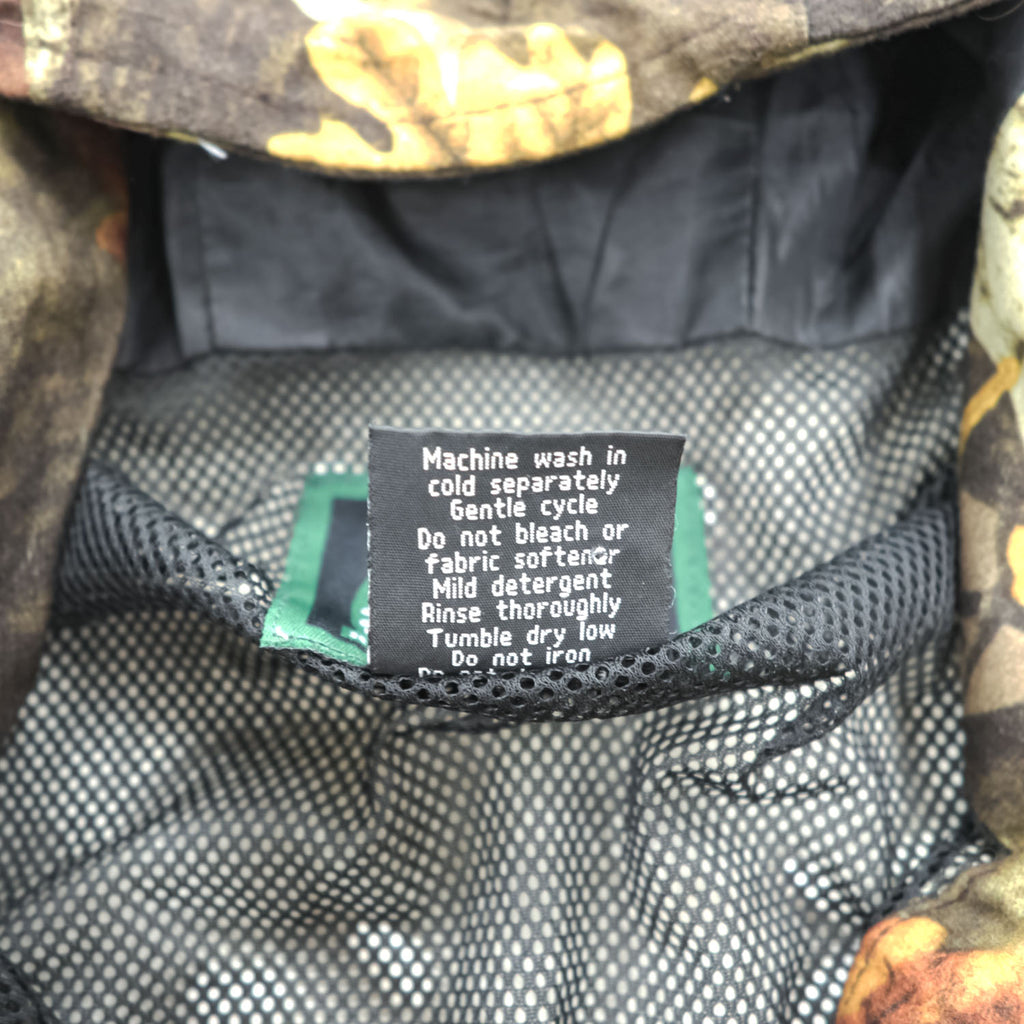 Master Sportsman Hooded Camo Jacket - Leaf Pattern / Polyester - Mens L (measured large) Outdoor Hunting