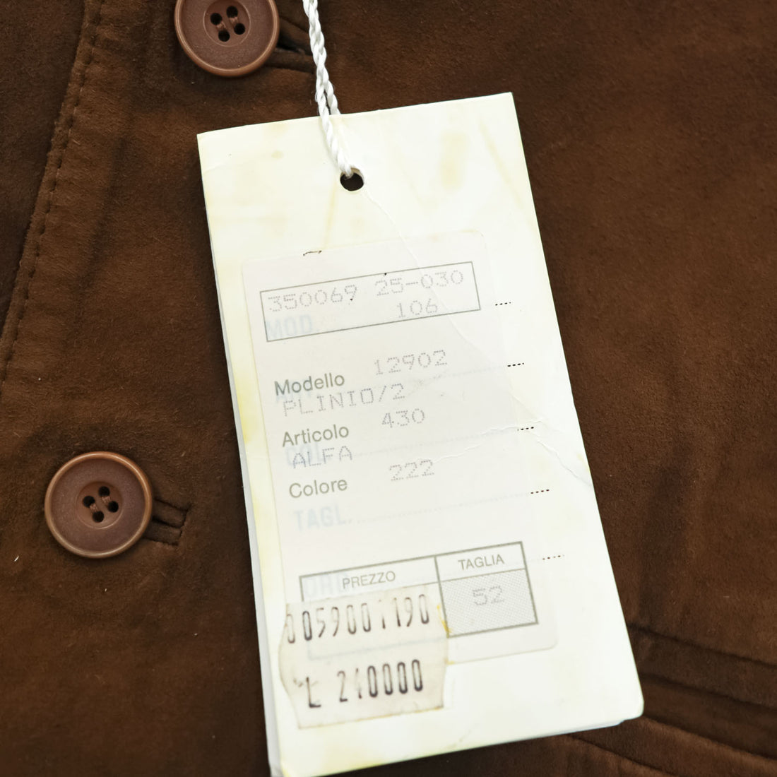 brado FLINIO/2 Suede Leather Vest Brown with Black Back Adjustable Back Strap Lined Polyester Size 52 (JP LL) - Tagged