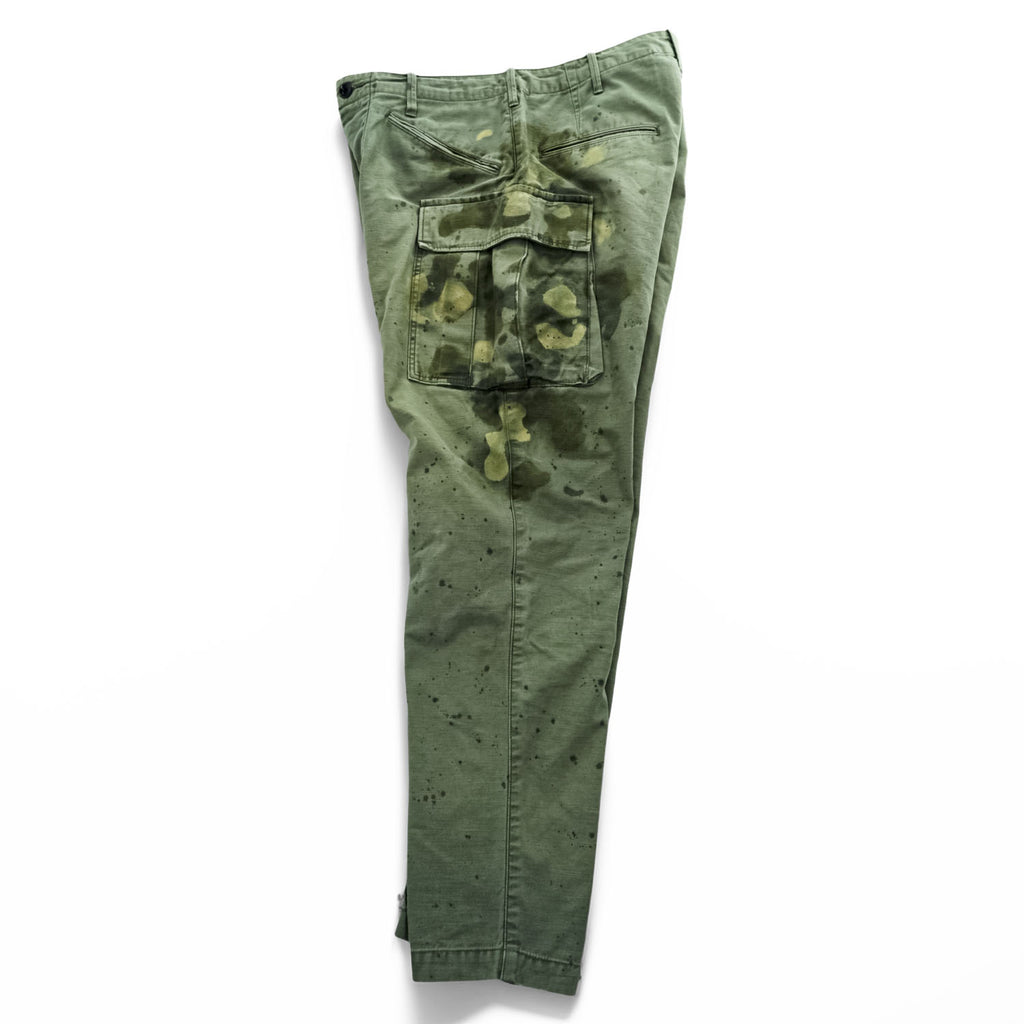 COMIC BAND ORCHESTRA Cargo Work Pants Made in Japan Painted Finish Khaki Green M