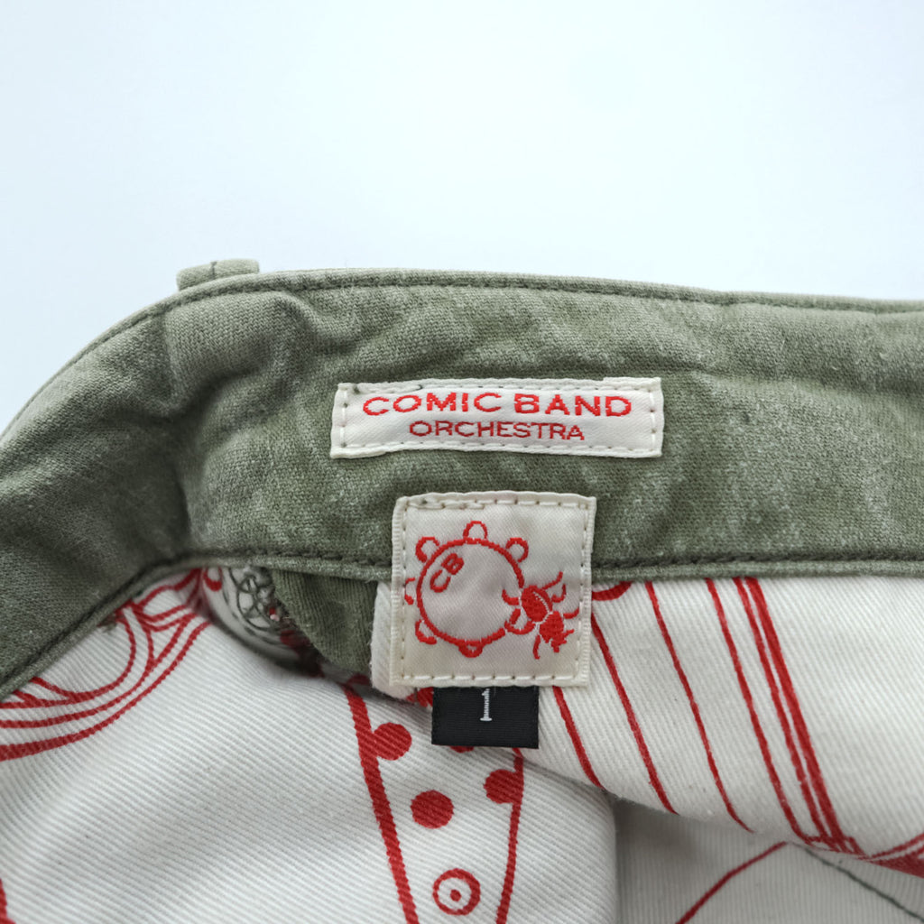 COMIC BAND ORCHESTRA Cargo Work Pants Made in Japan Painted Finish Khaki Green M