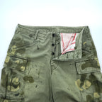 COMIC BAND ORCHESTRA Cargo Work Pants Made in Japan Painted Finish Khaki Green M