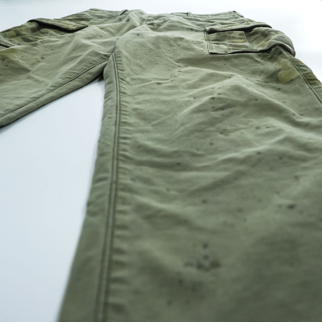 COMIC BAND ORCHESTRA Cargo Work Pants Made in Japan Painted Finish Khaki Green M