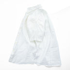 Brooks Brothers Short Sleeve Button-Down Linen Shirt White M Regular 100% Linen Pocket