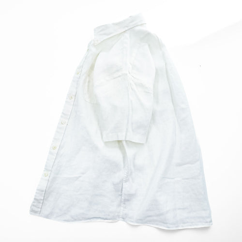 Brooks Brothers Short Sleeve Button-Down Linen Shirt White M Regular 100% Linen Pocket