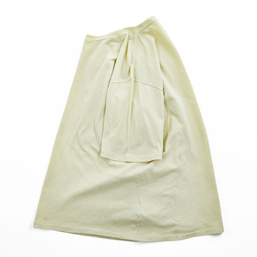 AURALEE Mesh Cotton Short Sleeve T-Shirt Crewneck Light Yellow/Cream Size 4 (JP L) Made in Japan