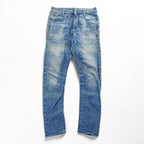 G-Star RAW D-STAQ 3D SKINNY Jeans Light Blue Washed Denim Button Fly W27 L32