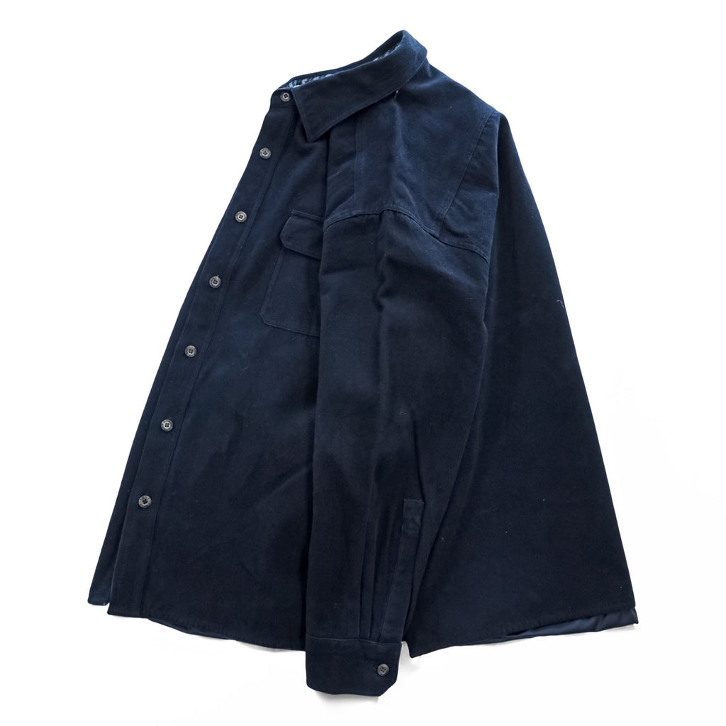 Levi's モールスキン シャツジャケット 長袖ワークシャツ XL ネイビー ビッグサイズ